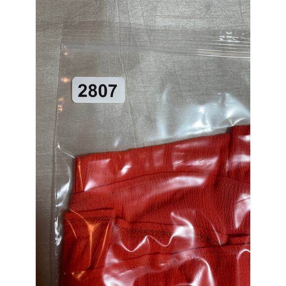 And The Why Women Tunic Top S Orange Crochet Paisley Gauzy Lace Cottage Boho Y2K - Picture 11 of 11